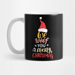 We Woof You A Merry Christmas Tree Mug